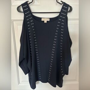 Michael Kors Medium Navy Blouse